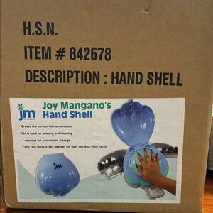 Joy Mangano Blue Hand Shell Manicure Kit